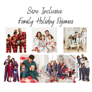 Size Inclusive Holiday Family Pajamas
